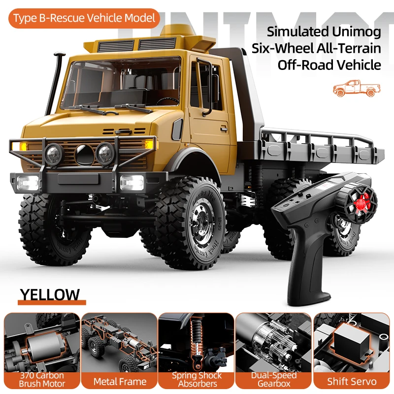JJRC C8823 RC الزاحف 2.4G 6WD 1:18 مقلد Unimog مركبة يتم التحكم بها عن بُعد التحكم النسبي RC نموذج سيارة لعب هدايا للأطفال الكبار