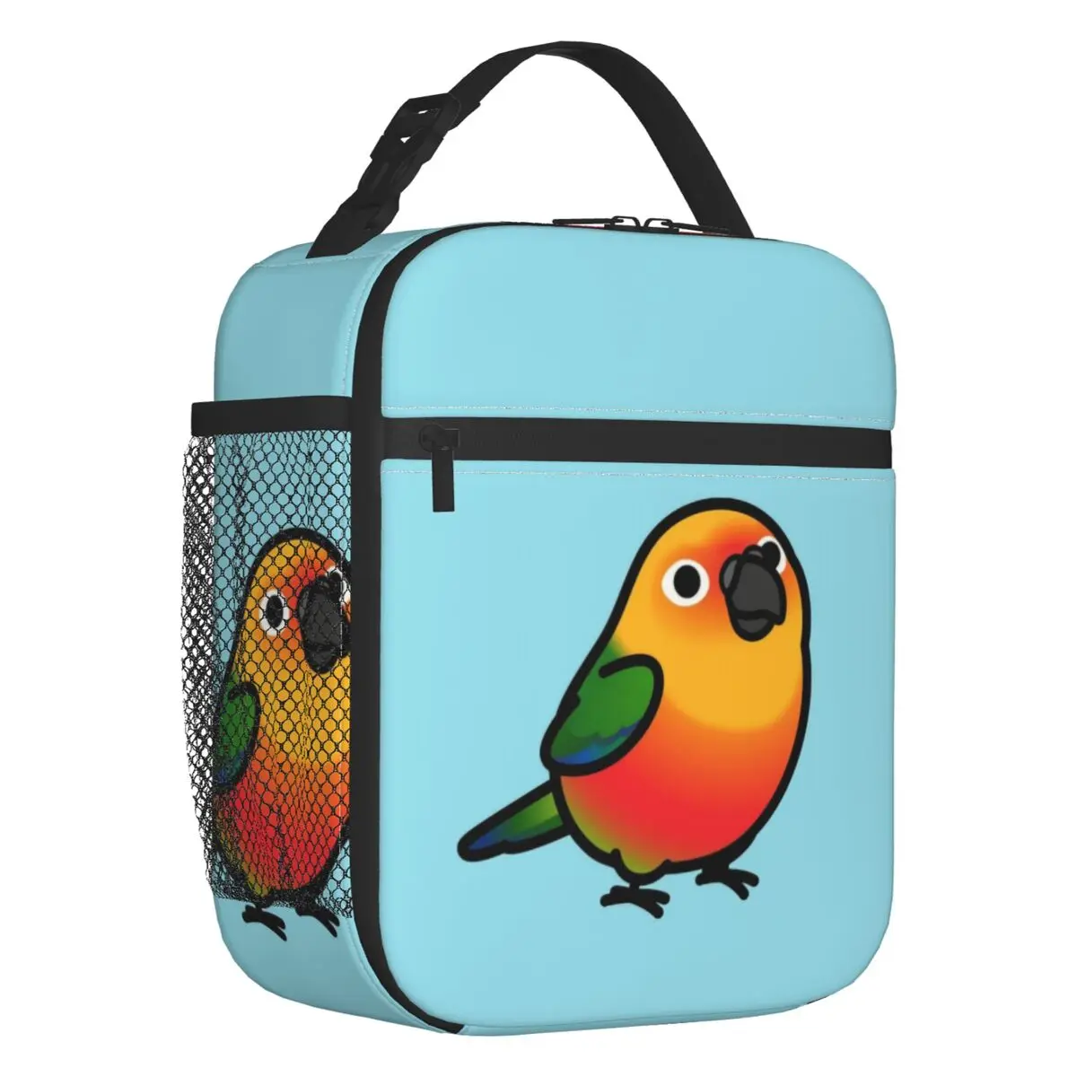 

Chubby Kakapo Resuable Lunch Box Women Leakproof Parrot Bird Thermal Cooler Food Insulated Lunch Bag School Children Student