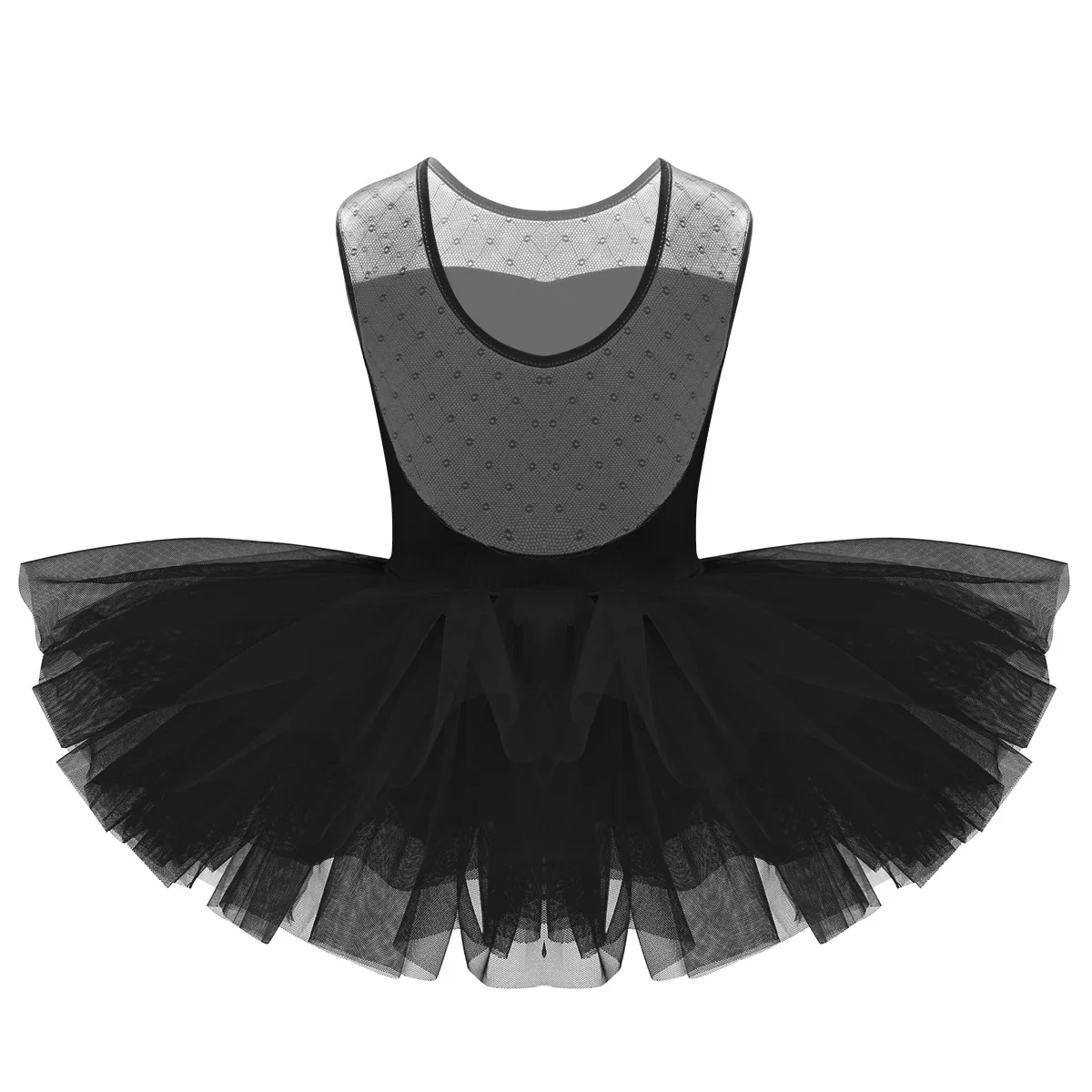 Robe de Ballet Tutu en Maille pour Fille, Vêtement de breven Forme de U dans le Dos, Justaucorps de ix