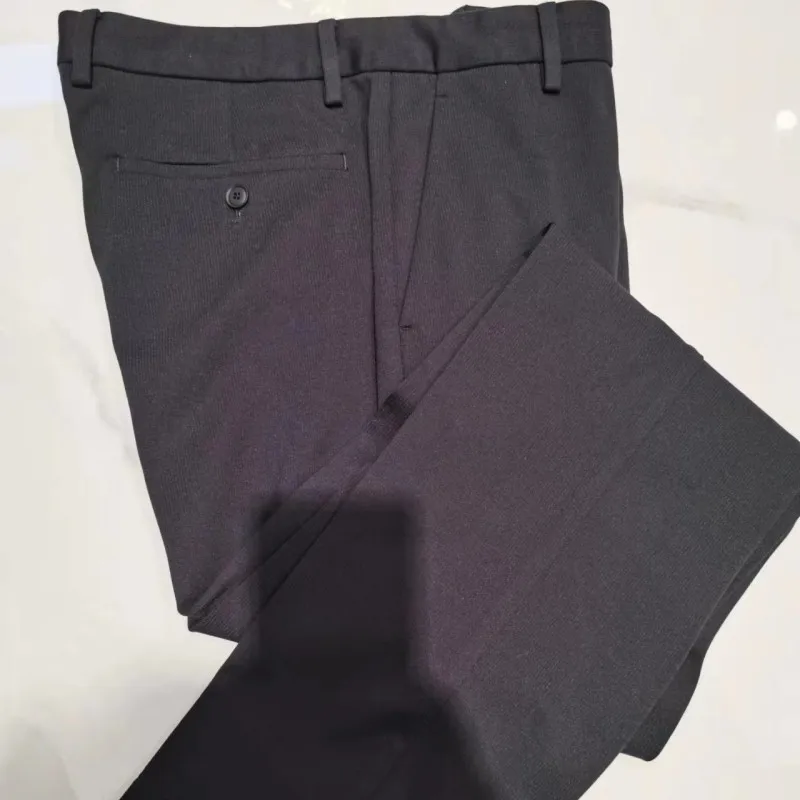 

Men's Casual Pants Slim Fit Autumn Winter Style Fashionable Cityscape Nylon Blend Fabric Pocket Detail Iron Free mid Waist