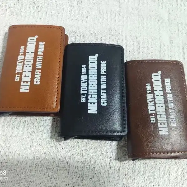 NBHD Pop‑Up RFID‑Blocking Card Holder, Large‑Capacity Minimalist Handmade Credit Card Wallet