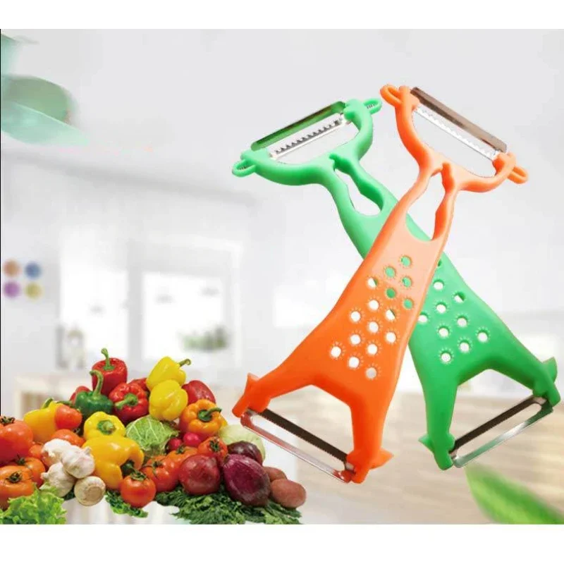 Practical Kitchen Tools Multifunctional Peeler Vegetables Fruit Cutter Cucumber Carrot Potato Double Head Peelers Slicer Knife