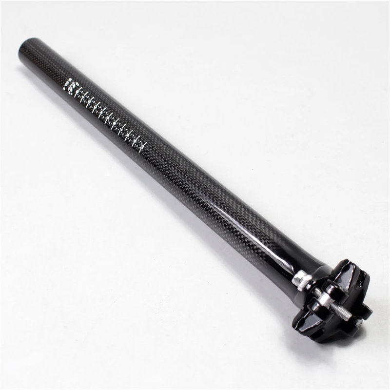 New Carbon Fiber Bike Seatpost 30.4 X 400Mm Bicycle Seat Tube 3K Glossy Road/Mtb Cycling Carbon Seat