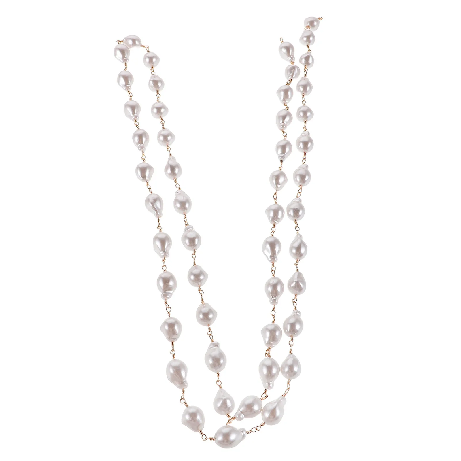 

1 Roll Pearl Strands for Jewelry Making Necklace Chain Craft DIY Projects - Decorative Bead Garland Trim for Garment Accessories