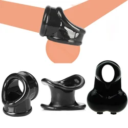 3 Types Male Stretcher Scrotum Ring Ball Cock Rings Delay Ejaculation Sex Toys for Men Penis Ring Cockring BDSM Toys