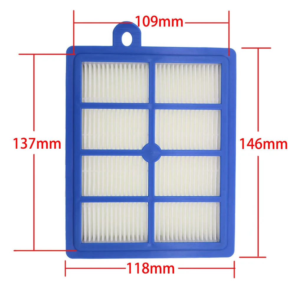 Washable 1PCS Dust Hepa Filter H12 H13+2PCS Motor Cotton Filter for Philips Electrolux AEG Vacuum Cleaner Replacement Parts