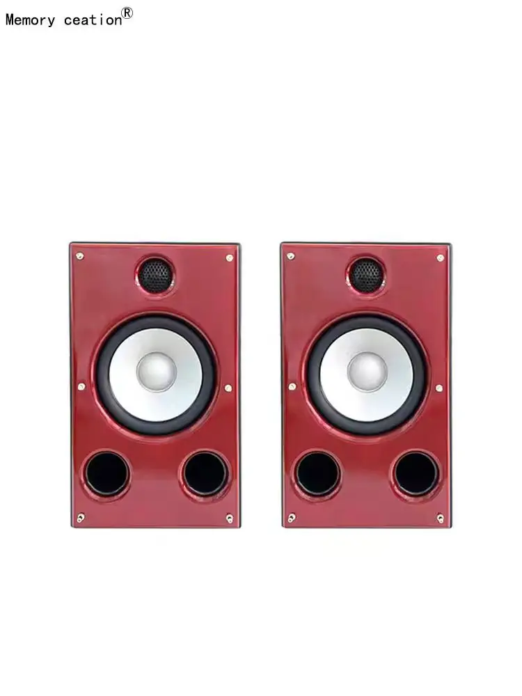 إنشاء الذاكرة M2 سماعات رف الكتب خشبية ثنائية الاتجاه 7 بوصة HIFI Audiophile للاستخدام المنزلي