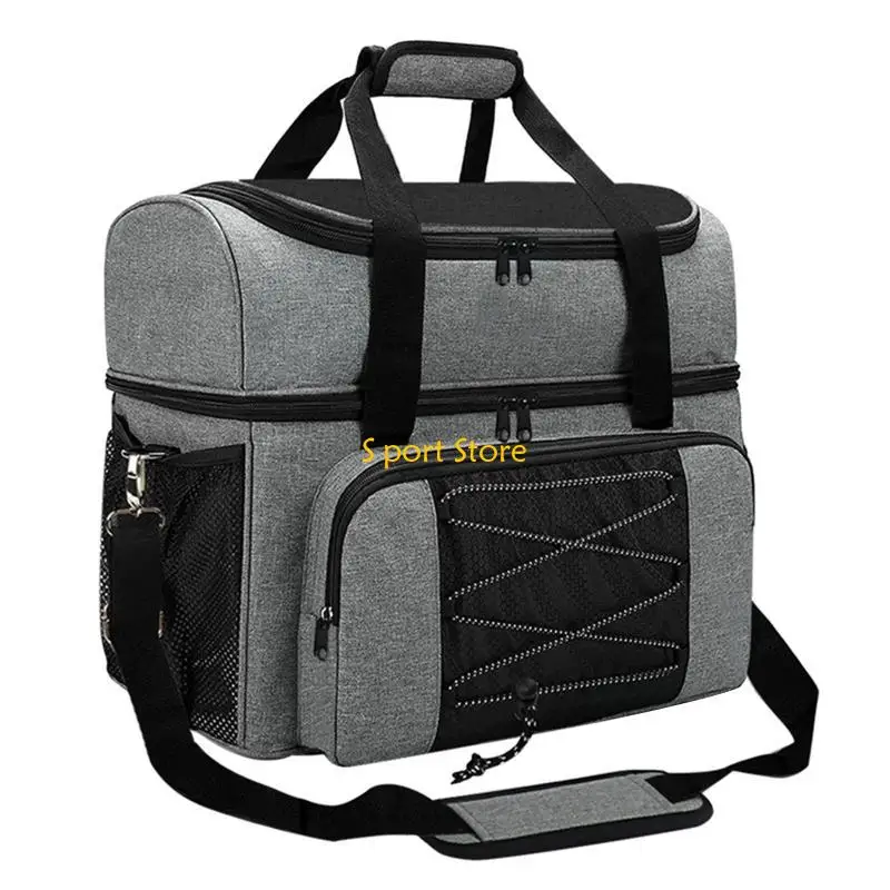 

U2JB Bowling Tote с мягким разделителем для двойного мяча и одной пары боулинга вверх