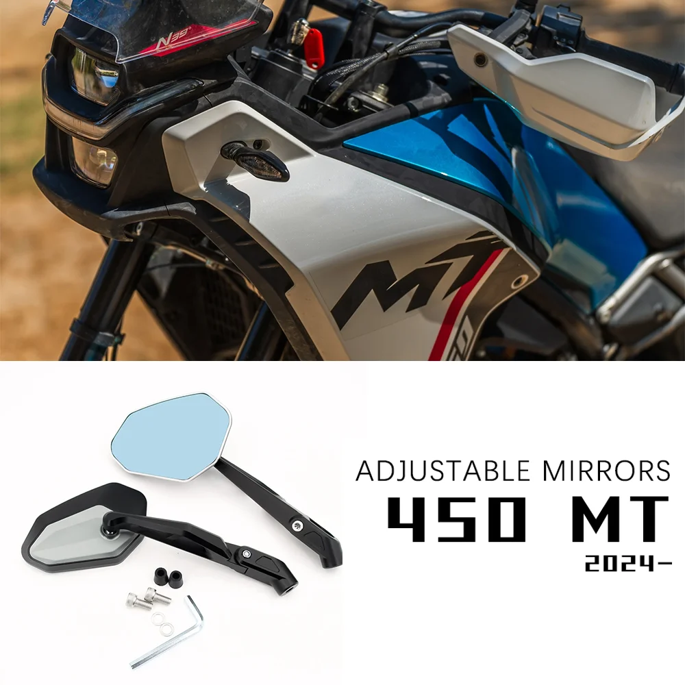 for CF-Moto 450 MT Accessories Motorcycle Rearview Adjustable Mirrors 450MT Great Vision Mirror for cfmoto IBEX450 IBEX 450 2024