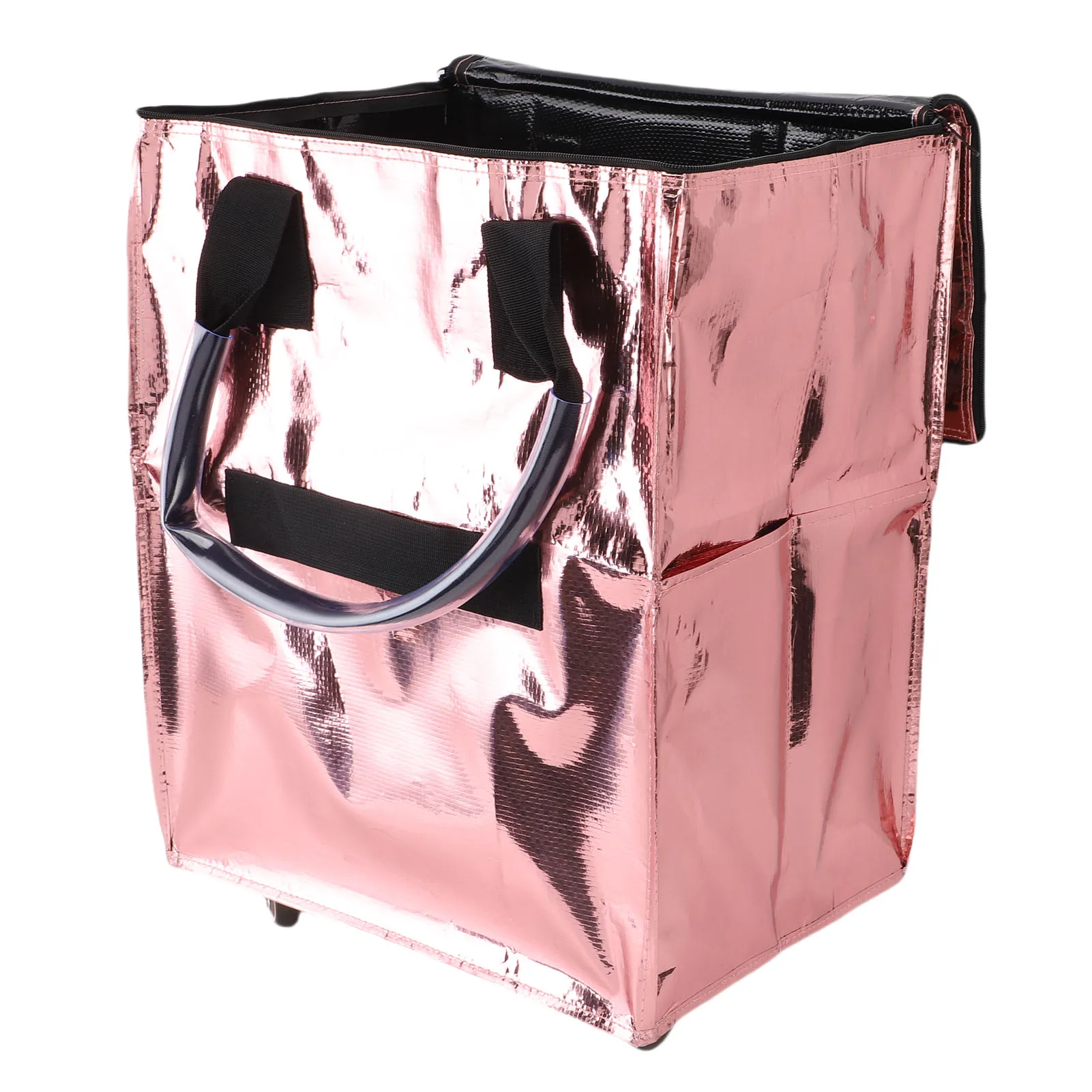 Grocery Bag On Wheels Large Capacity Multifunctional Foldable Collapsible Shopping Rolling Bag with Wheels