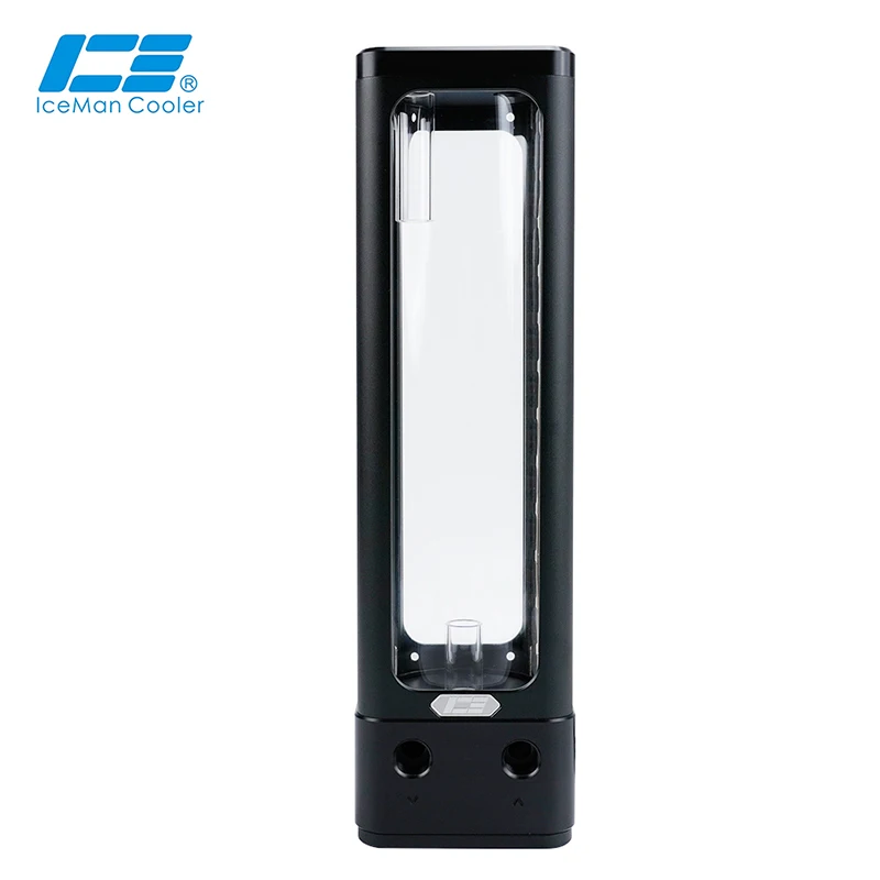 

IceManCooler DX3-240 Black Glass Water Tank Only DDC Pump Compatible Reservoir Combinet 5V 3PIN ARGB,Support Sync Motherboard