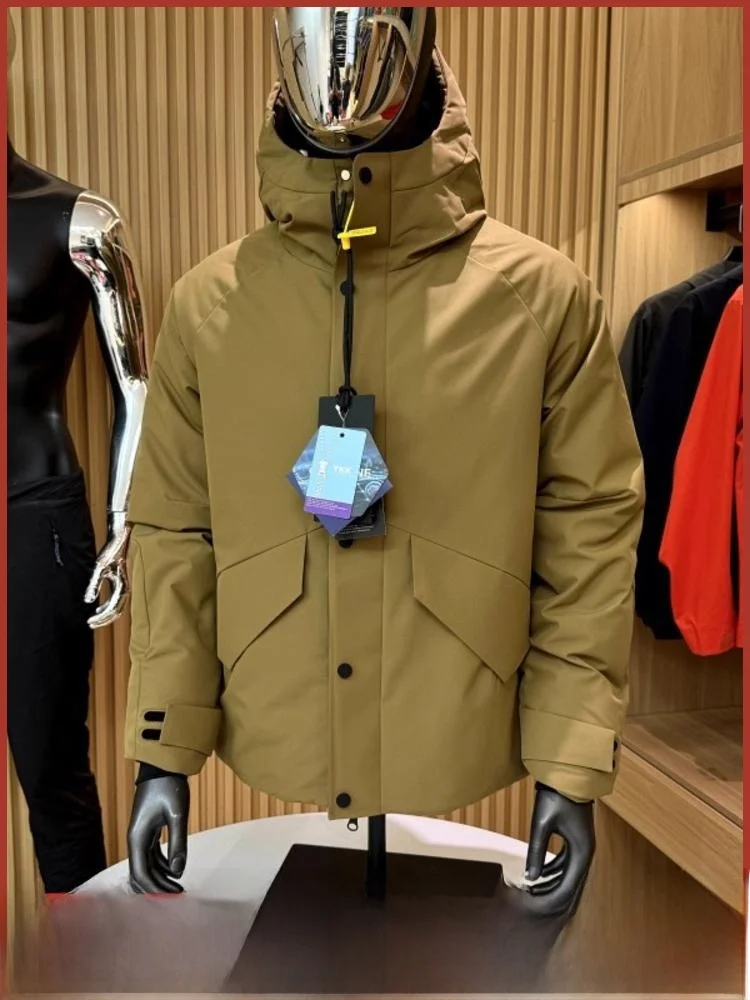 High-End Men's down Jaet Reflective Thermal Inner Windproof Waterproof Outdoor Winter Coat Warmth Youth Faion Polyester F...