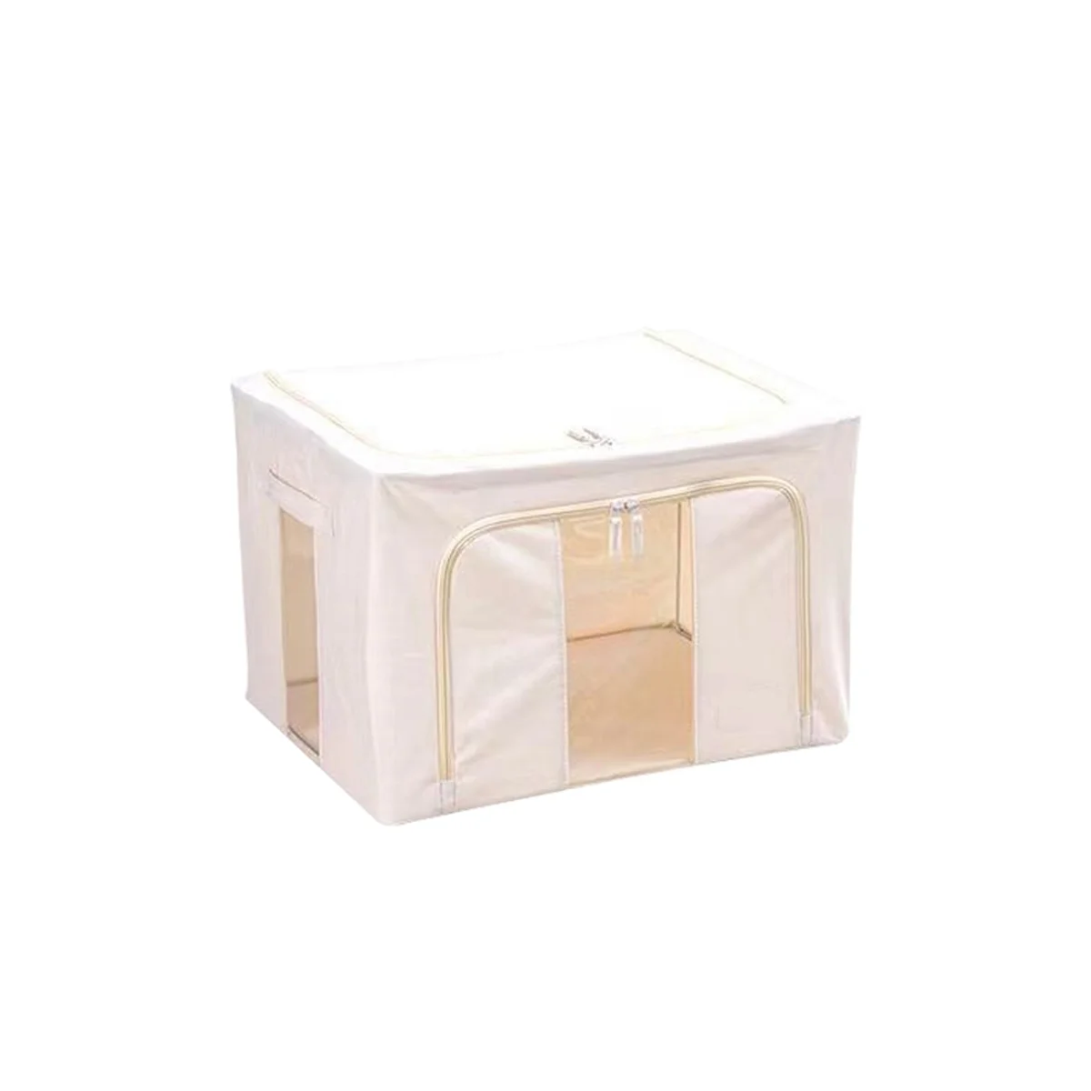 Foldable Leather Storage Box Capacity Quilt Blanket Closet Wardrobe Clothes Storage Box Home Storage Box