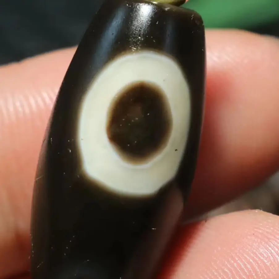 

CONGXINZAICHUFA ## 1005009979567043 Magic Energy Tibetan Old Agate 3 eye wisdom DZi Bead Pendant Amulet Timestown