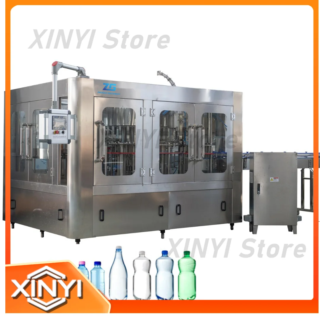 2025 OEM 3 in 1 Automatic Bottle Capping Packing and Liquid Filling Machine for Mineral Water Pure Water Bottling Production
