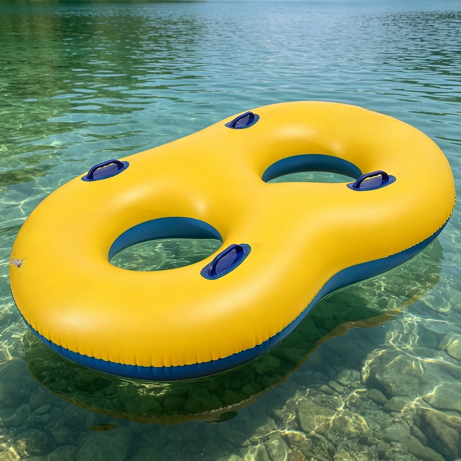 Inflatable Floating Lounger for Swimming Pool Adult Backrest Water Chair Armpit Float for Seaside Vacation