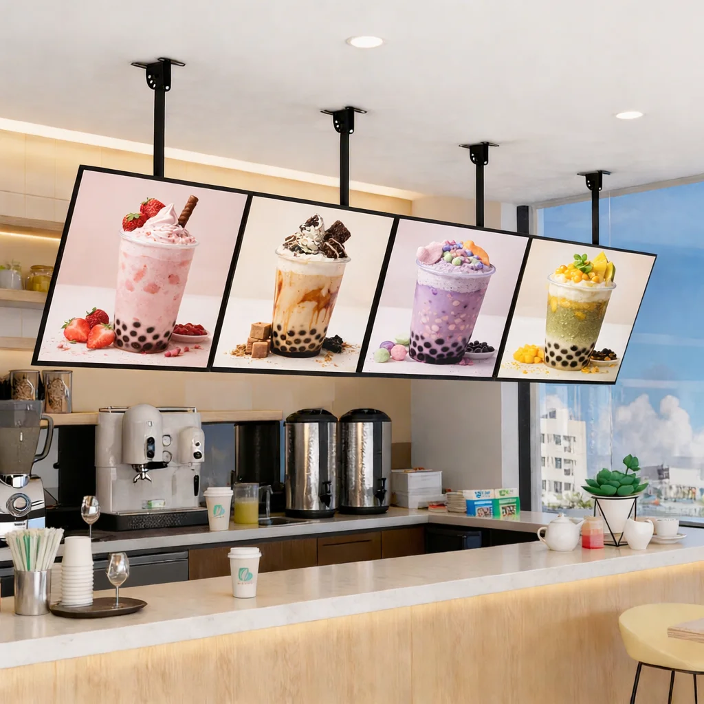 

Ultra Thin LED TV Light Box Menu Board Led Light Box Custom Advertising Lightbox for Coffee Shop Fast Food Restaurants Malls
