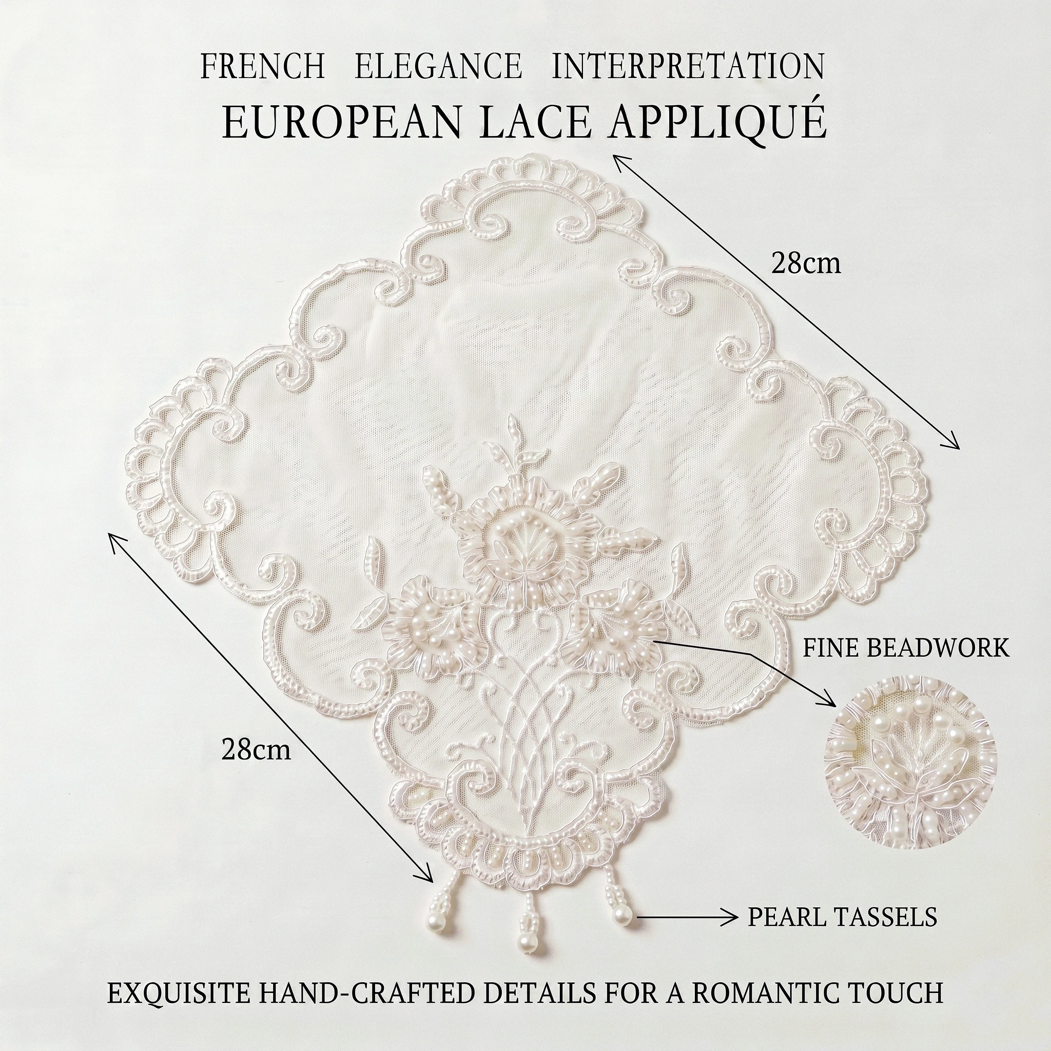 Placemat Set Of 4 Wedding Napkin Square Small Placemats Fruit Plate Mat Cute Coaster Candle Holder Pad Tea Party Decorations view 5