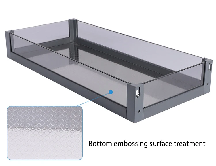 خزانة معلقة خزانة تخزين الرف التوابل سلة سحب سبائك الألومنيوم تخزين المطبخ رفع سحب #4