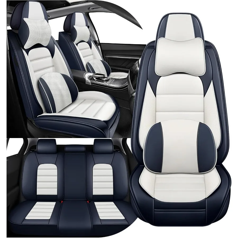 

Полный комплект чехлов на автомобильные сиденья для Saturn Vue 2002 2010, водонепроницаемые, устойчивые к пятнам чехлы на сиденья премиум-класса, кожаные защитные чехлы для сидений из наппа с