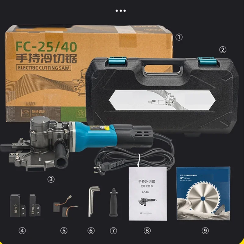 HC-45/FC-40 Draagbare stalen staaf Koudzaag Multifunctionele elektrische snijder Handbediende snijmachine voor versterking van hoekijzer