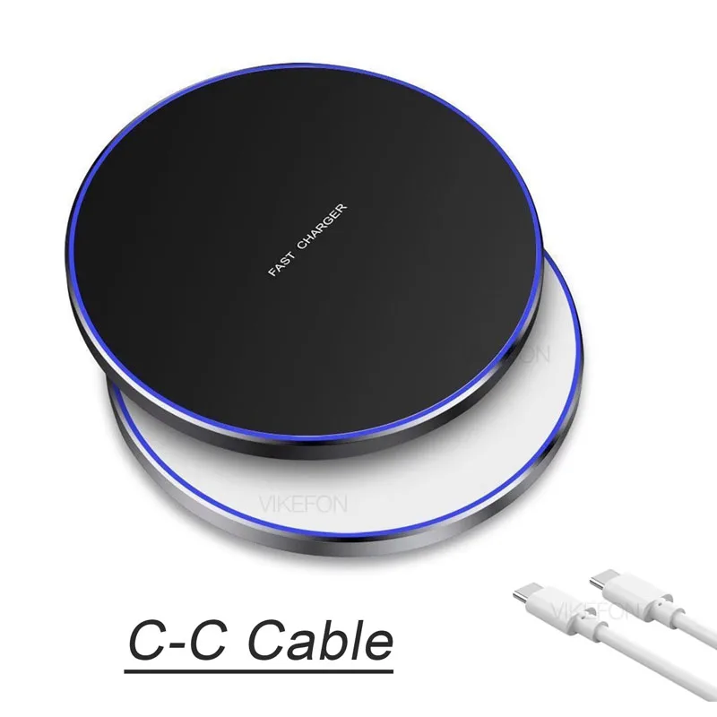 Wireless Charging Pad Fast Wireless Charger Compatible for iPhone 17 Pro 16 15 14 13 12 SE XS Max XR AirPods for Samsung Galaxy