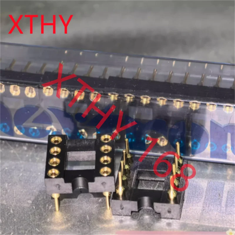 Original Zhengling Precision fully gold-plated round hole IC 8-pin socket, IC operational amplifier socket