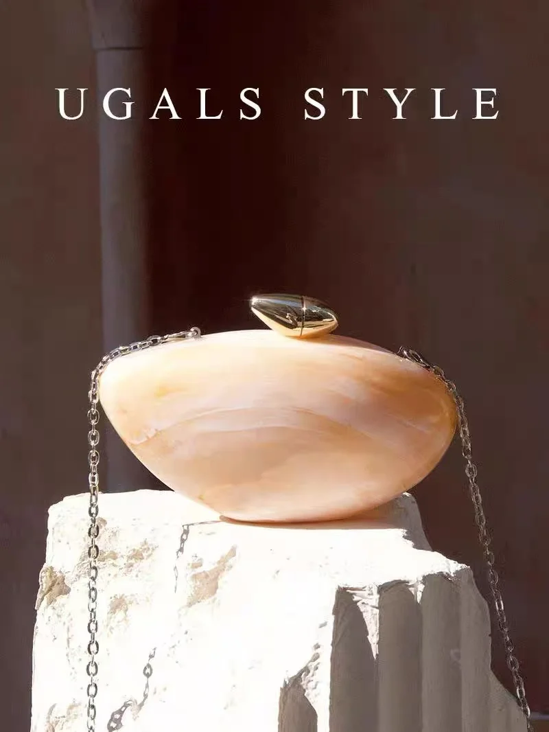 

Women Handbag Transparent Fashion Evening Bag Shimmer Stripe Acrylic Shell Bag Wedding Party Clutch Purse Shoulder Crossbody Bag