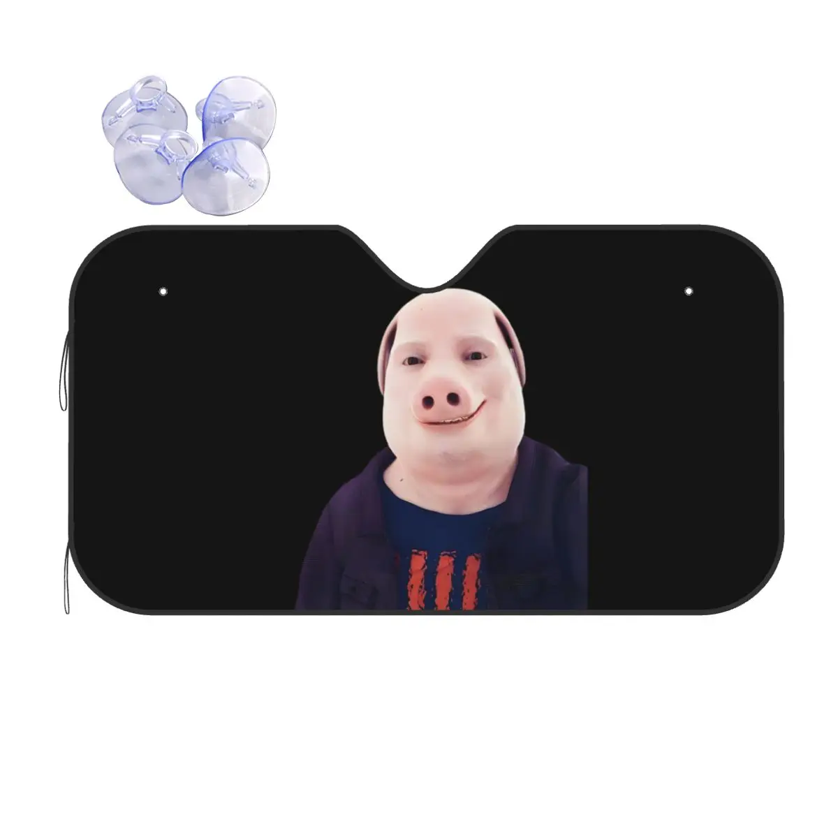 

John Pork улыбающийся солнцезащитный козырек лобовое стекло автомобиля переднее лобовое стекло окно солнцезащитный козырек аксессуары чехлы