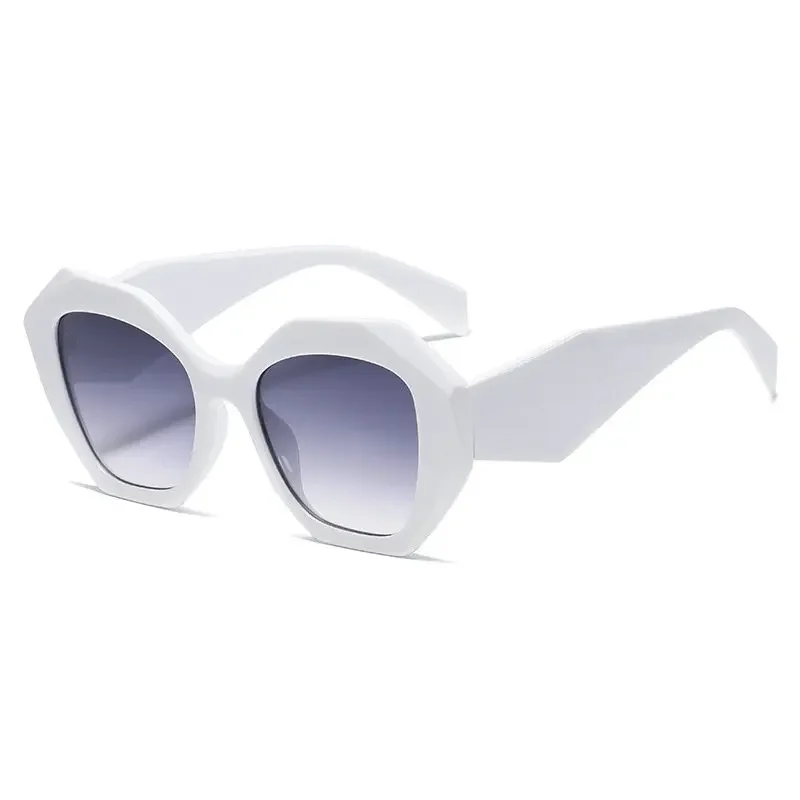 Gafas de sol de polígono Irregular para mujer, estilo occidental, protección UV400 para viajes y conducción, diseñador de lujo personalizado