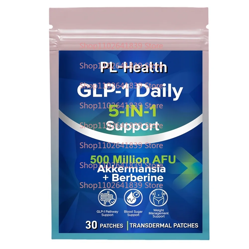 

30 Patches GLP-1 Daily Support Transdermal Patches With Akkermansia, Chromium, Inulin SupportMetabolic Balance & Digestive