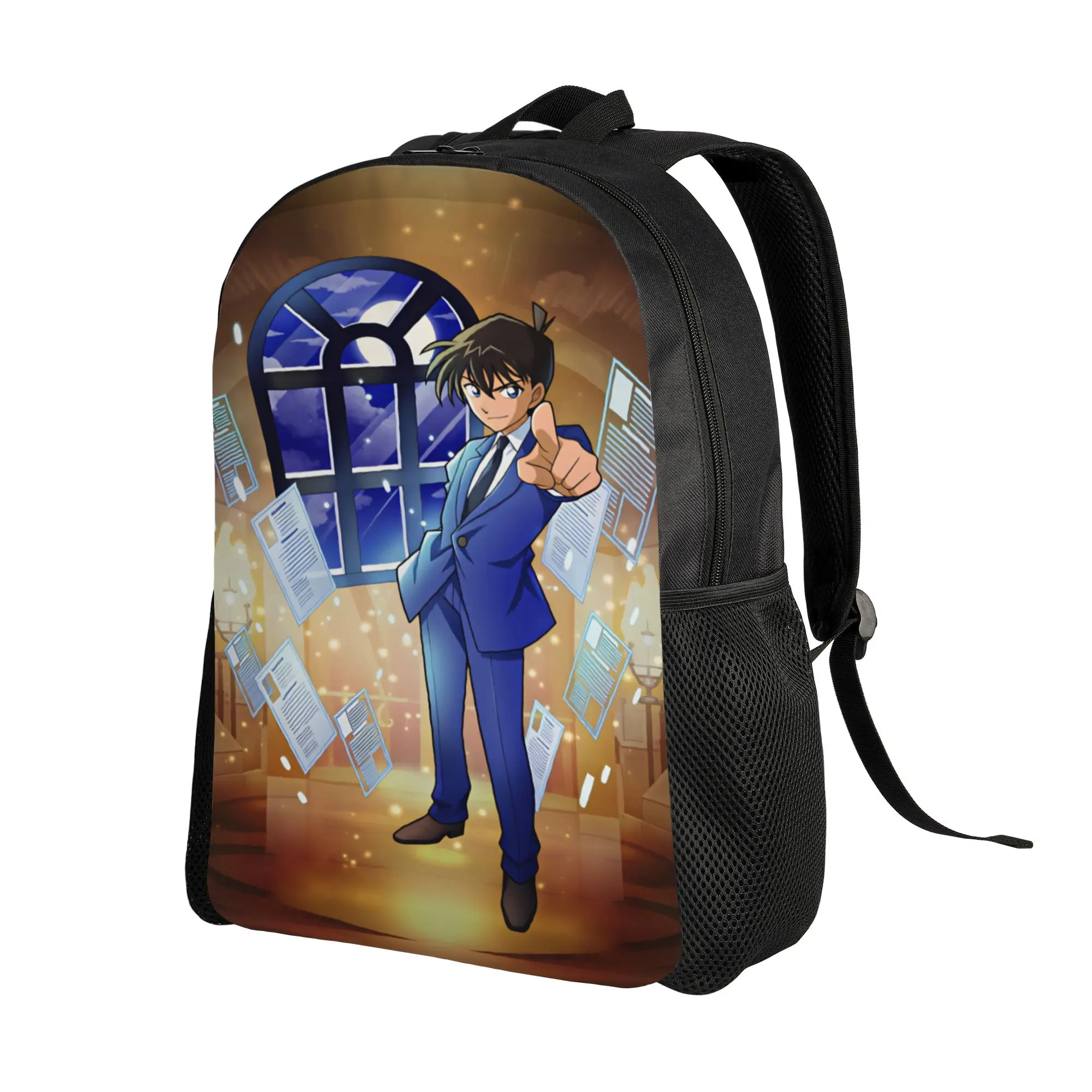 Detectives Conans Backpack  Funny Backpacks Girl Sport Big School Bags High Quality Rucksack