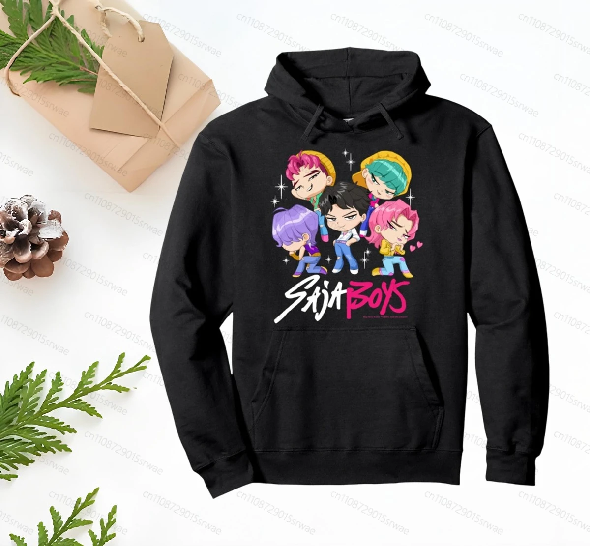 

2025 Kpop Saja Boys Demon Hunters Pullover Hoodie Winter New Boys Band Hooded Sweatshirt High Quality Fashion Top