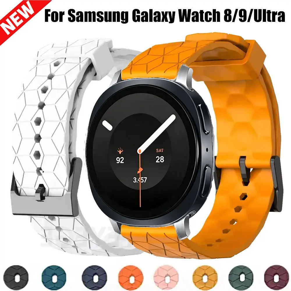 Silicone Sport Band For Samsung Galaxy Watch Ultra Wristband Correa For Samsung Watch 9 8 40mm 44mm 8Classic 46mm 9LTE Strap