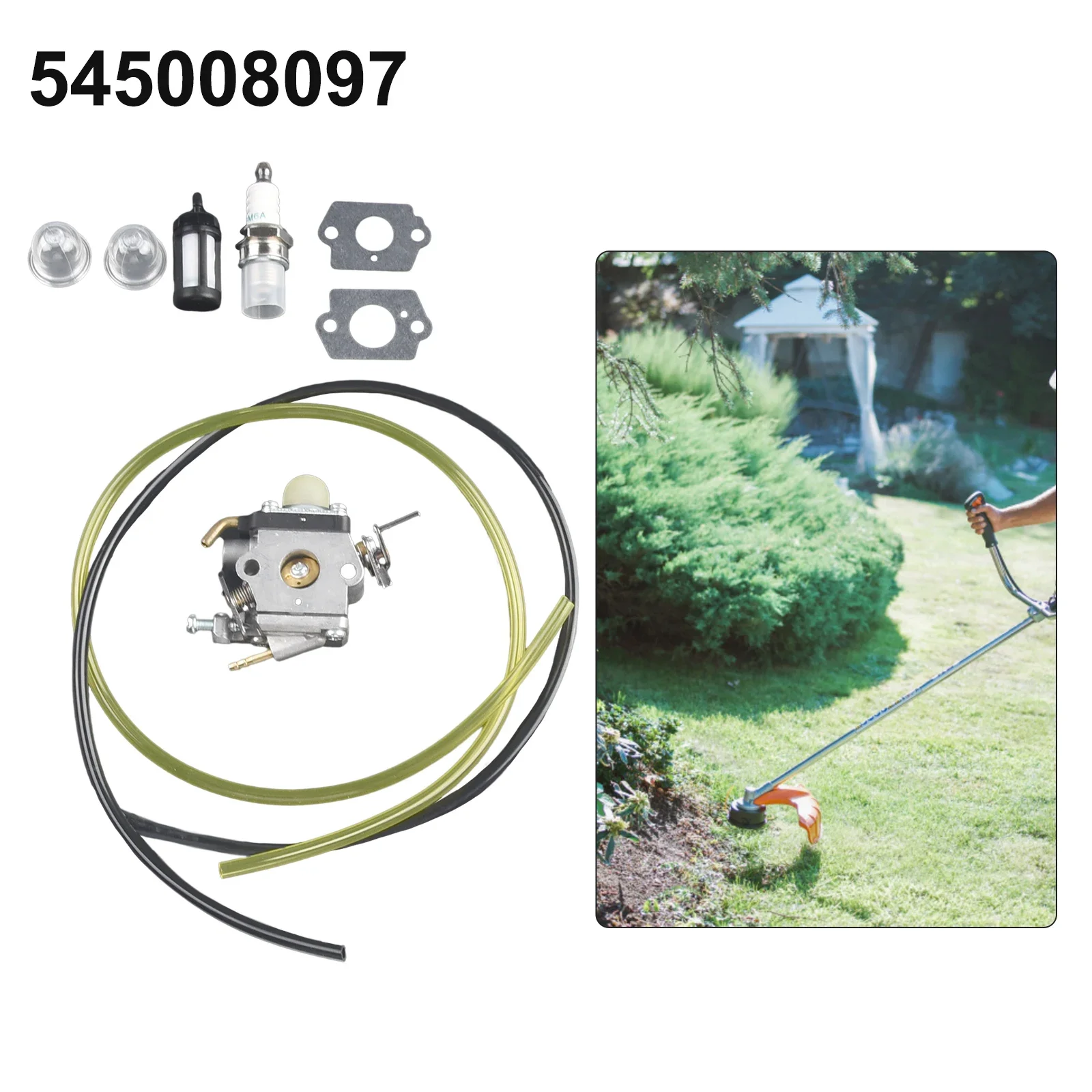 

Комплект прокладок карбюратора для Husqvarna 545008097 129C 129L 129R 129LDX 129RJ Запасные части для садовых электроинструментов