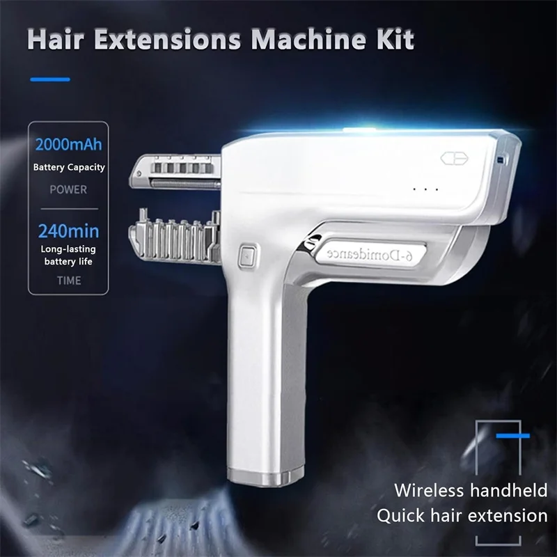 Hot Selling Hair Connector Tool Kit 6D Third Generation No-trace Hair Extension Machine Salon Hair Styling Tool