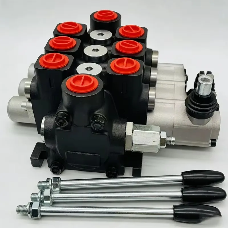 

Manual Hydraulic Precision Sectional Directional Control Valve with Open-Center Spool Four-Way 3/4 in Ports 300bar