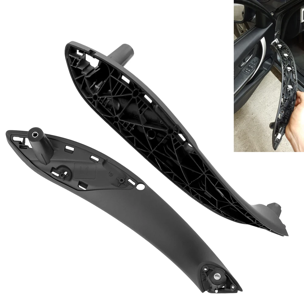 

Внутренние дверные ручки, черная передняя задняя левая/правая внутренняя ручка автомобиля, дверная панель, накладка для BMW F30 F80 F31 F32 F34 F35