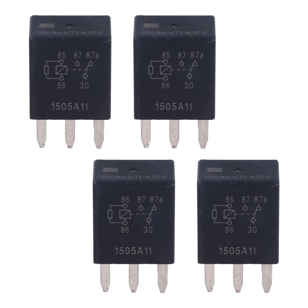 12V DC 5-Pin Power Switch Pack of 4 for Marine Powerboats Automotive Electrical Equipment Motor Fan Light Pump Control