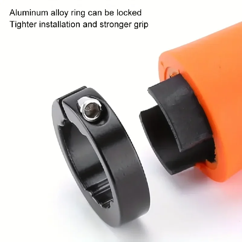 1Pair Mountain Bike Handlebar Grips Anti-skid Comfortable Lockable Bicycle Grips Soft Rubber MTB Bike