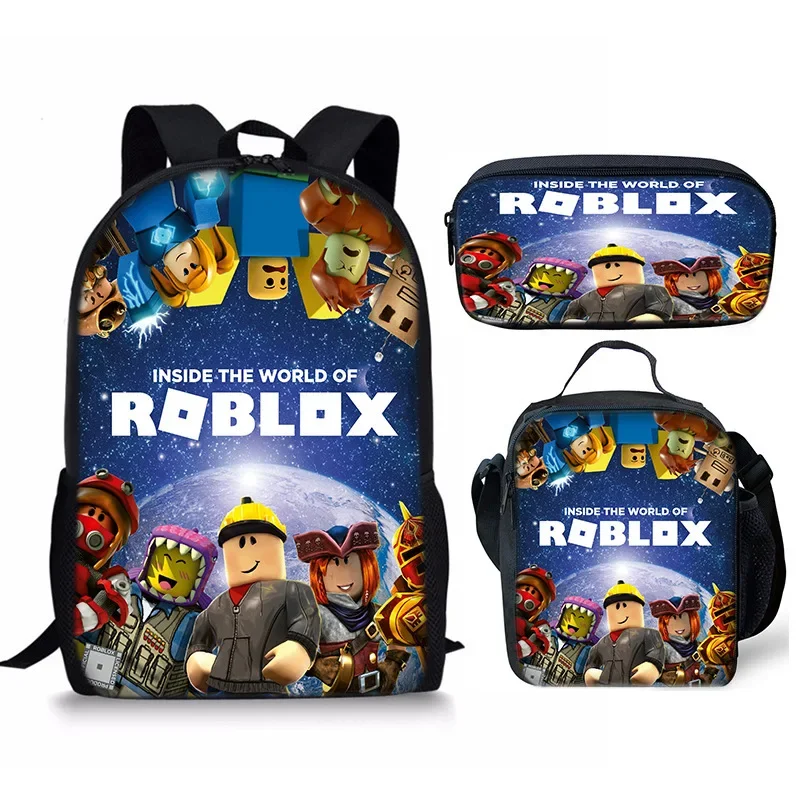 ROBLOX New Rainbow Friends Backpack Kindergarten Small Children\'s Cartoon School Bag Mochila Girls Anime Children\'s Toys Gifts