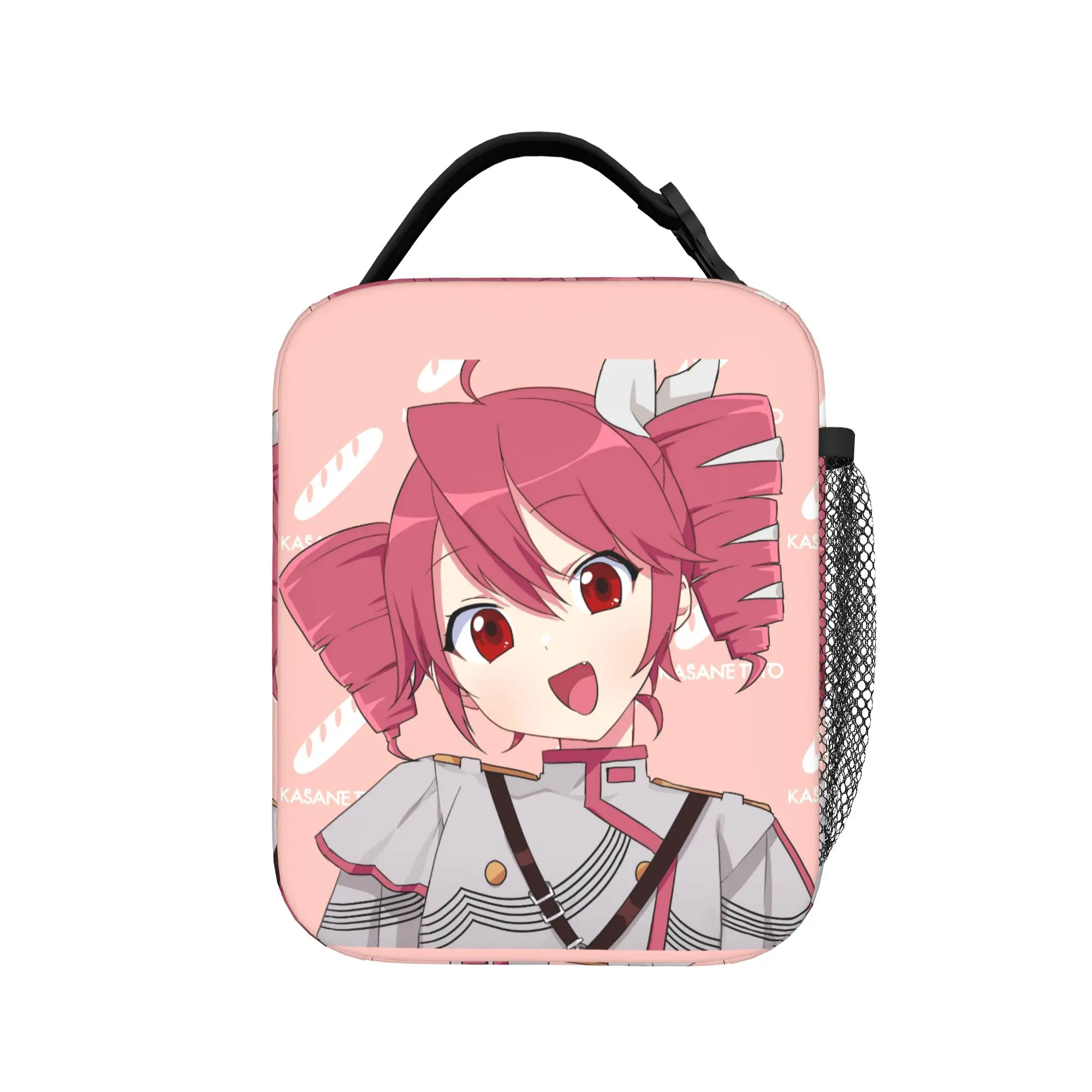 Kawaii Kasane Teto Insulated Lunch Bag Large  Meal Container Thermal Bag Tote Lunch Box Work  Outdoor Food Storage Bags