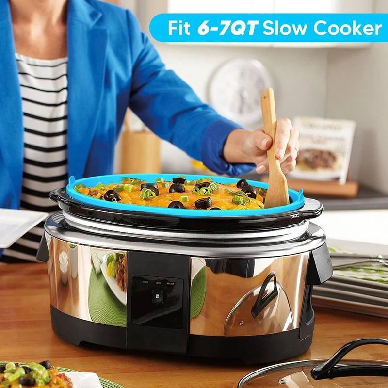 Slow Cooker Liners, 6 Quart Slow Cooker Liner, Reusable Silicone Slow Cooker Liner, Liners Fit For Crock Pot Liners