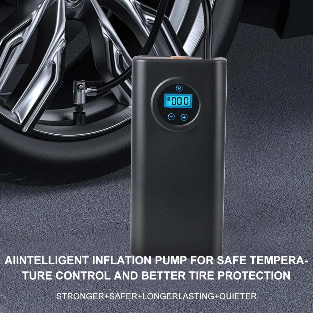 Car Electrical Air Pump Wireless Tire Inflation Pump Auto Inflator Air Compressor For Car Mounted Motorcycle Bicycle Ball