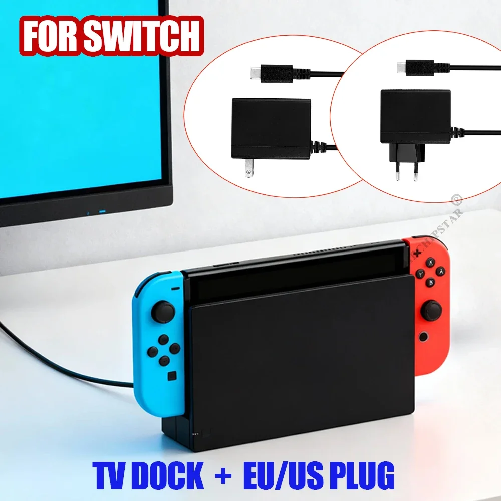 

New Best Quality For NS Switch Charging Dock HDMI-Compatible For Switch TV Dock Charger Station Stand Dock
