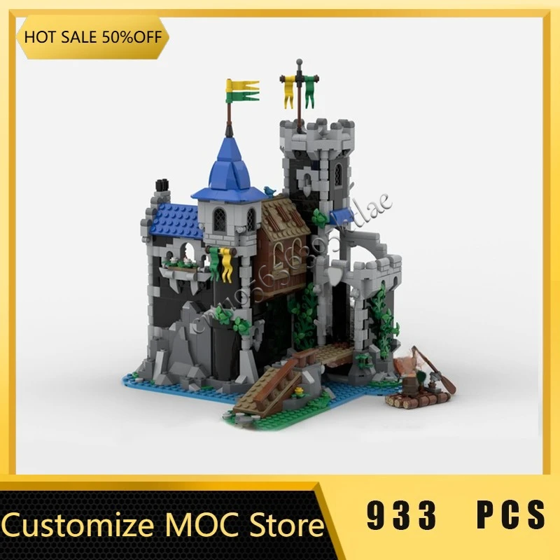 933-onderdelen Prachtige Fort Modulair Model Bouwstenen Sets Onderwijs DIY Montage Bricks Speelgoed Kinderen Populaire Kerstcadeaus