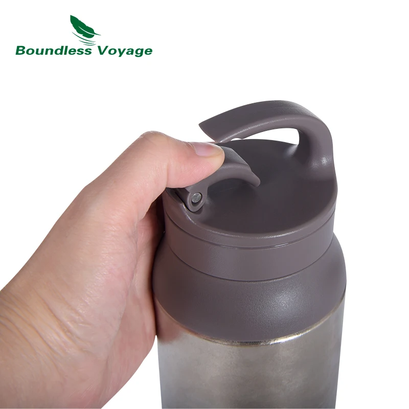 Imagem -06 - Garrafa de Água de Titânio Boundless Voyage Frasco Isolado a Vácuo com Tampa Mantém Quente ou Frio 27oz 800ml