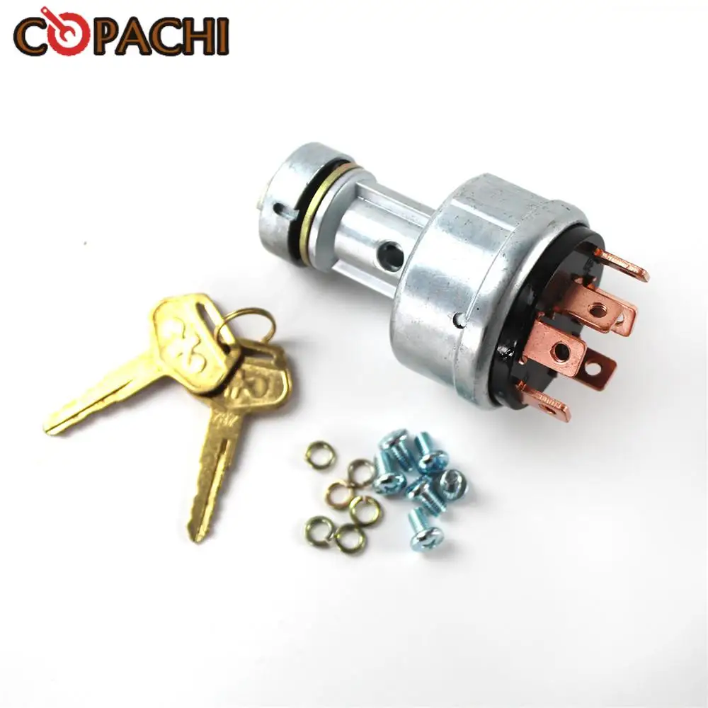 Key Ignition Switch 08086-10000 08086-00000 for Komatsu Dozer D20A-5 D20A-6 D20A-7 D20S-5 PC200-1/2/3/5