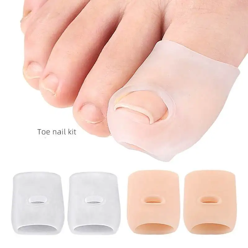 1/10Pair Silicone Foot Separator Ingrown Toenail Correction Tool Invisible Ingrown Nail Cover Elastic Straightening Clip Brace 2