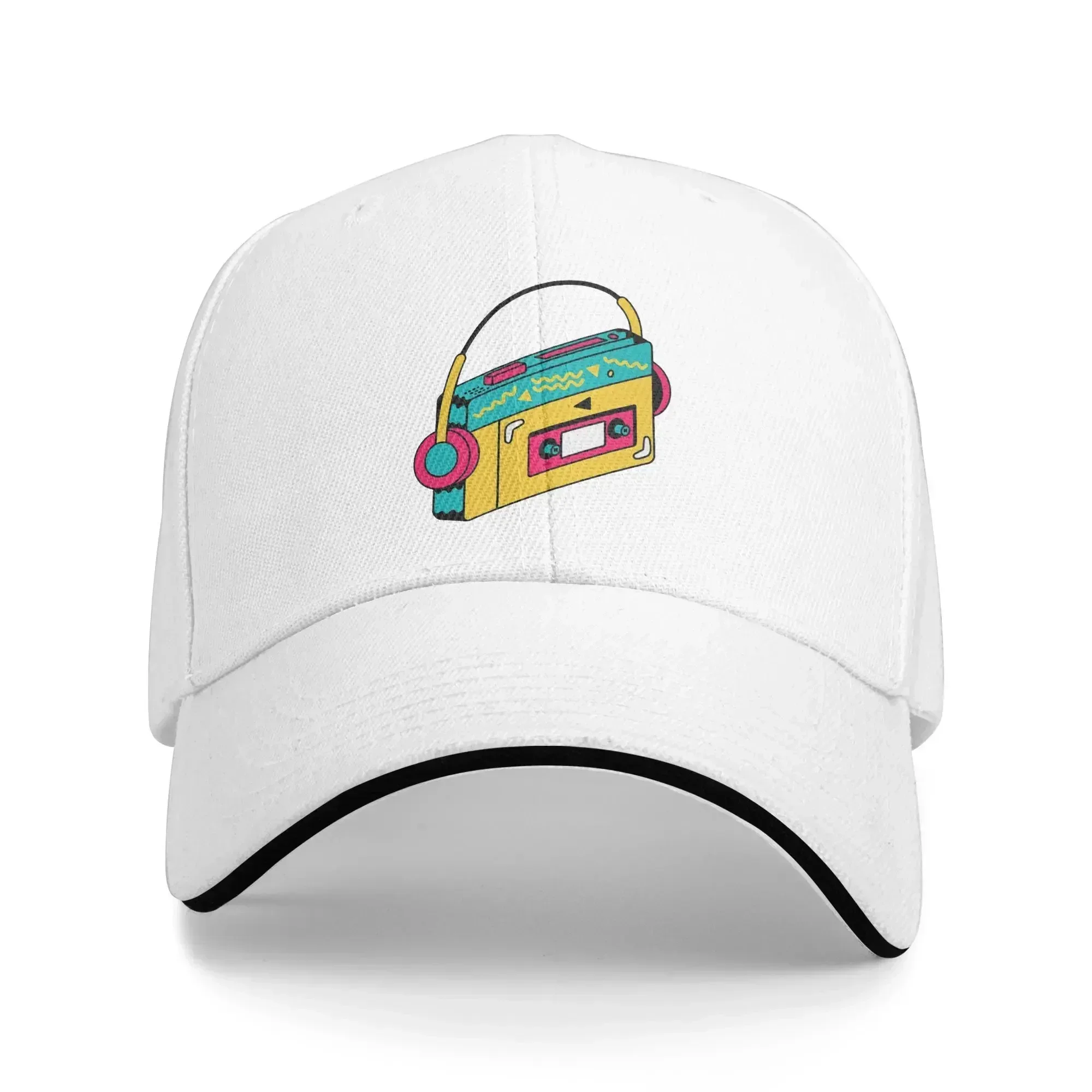 Cool Cassette Cap Fashion Casual Baseball Caps Adjustable Hat Hip Hop Summer Unisex Baseball Hats Customizable Polychromatic